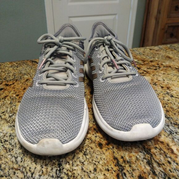 Adidas Womens Cloudfoam QT Flex DA9835 Gray Running Shoes Sneaker Size 8 - Picture 5 of 12